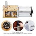 Miniatyrbild 1 av 3: Mini Micro Metallväxelmotor N20 DC12V Hastighetsreducering CW/CCW Mikromotor 68RPM