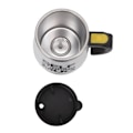Miniatyrbild 5 av 8: Automatisk omrörningsmugg 400 ml rostfritt stål foder batteridriven elektrisk blandningskopp för resor kontor vit