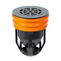 Miniatyrbild 2 av 7: Golvavlopp Anti Lukt Dubbel Filter Täppning Insekter Förebyggande Avloppsplugg för Badrum Balkong Svart Orange
