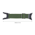 Miniatyrbild 6 av 8: Nylonvävd Klockarmband Justerbart Tvättbart Andningsbart Lättviktigt Nylonflätat Klockarmbandsbyte för Suunto Ambit OD Grön