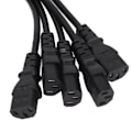 Miniatyrbild 3 av 8: UPS PDU C14 till 5 x C13 strömadapterkabel hane till hona 10A 250V Y-splitter strömadapterkabel 1,6ft