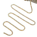 Miniatyrbild 6 av 8: Rhinestone Trim Färgglad Glittrande 10 Meter Rhinestone Trim för Hushåll DIY Hantverk Kläder Dekoration PresentGuld Baksida AB Färg 3mm