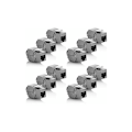 Miniatyrbild 1 av 5: 12x Modul Keystone CAT 6a Jack - Blindad STP-kontakt RJ45 Installation Snap-In Montering Kabel Rå CAT 500Mhz 10GBit/s