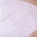 Miniatyrbild 4 av 7: BremerLuft 100-pack Dim Sum-papper Diameter 23 cm som bas för bambuångare, varmluftsfritöser, ångkokare, airfryer-foder, non-stick-beläggning,