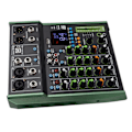 Miniatyrbild 2 av 7: Digital Mixer Metall 6-kanals Ljudmixer med Inbyggd Bluetooth-modul för Små Klubbar Barer 100 till 240V EU-kontakt