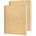 Miniatyrbild 1 av 6: 2-pack College Ruled Notebook, Mjukt gult omslag Spiral Notebook, Memo Notepad Skissbok, Studenter Kontor Affärsdagbok Spiralbok Journal, 100