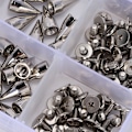 Miniatyrbild 1 av 8: Punk Spikes DIY Zinklegering Kon Craft Spot Läderkläder Nitar Verktyg 7 x 14MM