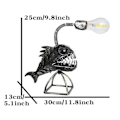 Miniatyrbild 2 av 5: USB-lampor: Robotmodell-utseende med simulerade flamlåge-LED-lampor, perfekt för kreativa utrymmen