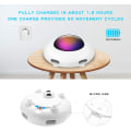 Miniatyrbild 5 av 6: Interaktiv kattleksak för inomhuskatter med roterande fjäder, UFO interaktiv elektronisk kattleksak (smart läge, låg ljudnivå, automatisk avstängning, slumpmässig rörelse)