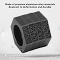 Miniatyrbild 7 av 8: Försvar Ring Aluminiumlegering Glansig Hexagonal Fönsterbrytare för Nöd Försvar Leveranser Antik Silver