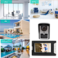 Miniatyrbild 7 av 8: Smart Dörrklocka 16 Ringar Infraröd HD Trådlös Video Intercom Dörrklocka Kamera för Hem 100V‑240V EU-kontakt
