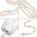 Miniatyrbild 2 av 8: 3-pack Macrame-växtupphängare och 3 st krokar inomhus utomhus hängande växtkruka hängande planteringsställ blomkrukor för dekorationer $Macrame-växt