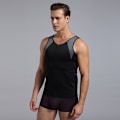 Miniatyrbild 1 av 8: Mäns bastu svett väst tank top skjorta för fitness viktminskning midjetränare träning väst