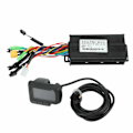 Miniatyrbild 2 av 8: Elcykelkontrollersats med LCD-display 24V 36V 48V 500W till 750W 26A 3-läges sinusvågskontroller för scooter