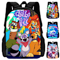Miniatyrbild 5 av 5: Universe Indigo Park Print Ryggsäck Casual Canvas Väska Student Bokväska Mode Multifunktionell Ryggsäck Resa Skola Väska B