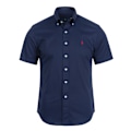 Miniatyrbild 1 av 7: Ralph Lauren Herr Polotröja Kortärmad Broderad Skjorta Knappar Ner Broderad Kubansk Bröllopsskjorta Sommar Toppar Navy L