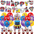 Miniatyrbild 1 av 4: 30st Banner Cake Toppers Ballonger Set The Amazing Digital Circus Party Supplies
