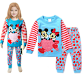 Miniatyrbild 1 av 3: Minnie Flickor Pyjamas Barn Pojkar Flickor 2st Set Långärmad Tryck Toppar+ Byxor Tryckta Kläder Pyjamas & Vardagskläder Barnpresent #2 100cm