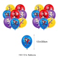 Miniatyrbild 2 av 4: 30st Banner Cake Toppers Ballonger Set The Amazing Digital Circus Party Supplies