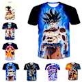 Miniatyrbild 2 av 4: Dragon Ball Pojkar T-shirt Tecknade Toppar Tee Barn Pojkar Flickor T-shirts Barnkläder Sommar Kortärmad #2 140cm