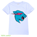 Miniatyrbild 1 av 3: T-shirt för pojkar, tecknade toppar, barn pojkar flickor T-shirts, barnkläder, sommar kortärmad White 120cm