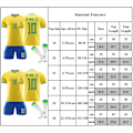 Miniatyrbild 2 av 2: 2223 brasiliansk tröja storlek 10 Neymar Jersey set Perfekt för barn i ungdomsstorlek pojkar och flickor Present 20