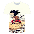 Miniatyrbild 1 av 4: Dragon Ball Pojkar T-shirt Tecknade Toppar Tee Barn Pojkar Flickor T-shirts Barnkläder Sommar Kortärmad #1 140cm