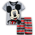 Miniatyrbild 1 av 3: Barn Pojkar Mickey Minnie Bilar Tecknad Pyjamas T-shirt Shorts Pyjamasset Nattkläder #4 130cm