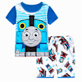 Miniatyrbild 1 av 3: Tecknade Pojkar Pyjamas Barn Pojkar Flickor 2st Set Kortärmad Tryck Toppar+ Shorts Tryckta Kläder Pyjamas & Vardagskläder Barnpresent #7 130cm