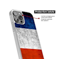 Miniatyrbild 4 av 6: Siliconförstärkt skal med tryck kompatibelt med Apple iPhone 16 Plus Frankrikes flagga Transparent