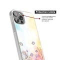 Miniatyrbild 4 av 6: Coque i silikonförstärkt med tryck kompatibel med Apple iPhone 16 Pro Max akvarellblommor Transparent