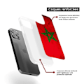 Miniatyrbild 6 av 6: Silicone-förstärkt tryckt skal som är kompatibelt med Samsung Galaxy S24 Marockos flagga Transparent