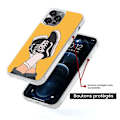 Miniatyrbild 5 av 6: Reinforced silicone case with print compatible with Apple iPhone 13 Sneakers Transparent
