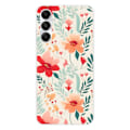 Miniatyrbild 1 av 6: Siliconfodral med tryck - 1001 Fodral - Galaxy A25 - Mönster Blomvägg - Optimalt skydd - Mjuk Transparent