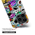 Miniatyrbild 6 av 6: Siliconfodral - Kompatibel med Samsung Galaxy A16 - graffiti design 2 Transparent