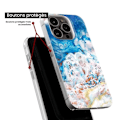 Miniatyrbild 6 av 6: Siliconefodral - Kompatibel med Xiaomi Redmi Note 13 5G - design marmor ocean Transparent