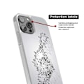 Miniatyrbild 4 av 6: Förstärkt tryckt silikonfodral kompatibelt med Samsung Galaxy S23 Noternas vals Transparent