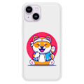 Miniatyrbild 1 av 6: Siliconöverdrag med förstärkt tryck, kompatibel med Apple iPhone 14 Shiba ninja Transparent