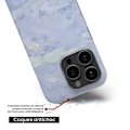 Miniatyrbild 6 av 6: Silikonskal - Kompatibel med Samsung Galaxy A16 - blå marmor design Transparent