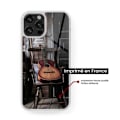 Miniatyrbild 2 av 6: Förstärkt silikonetui med tryck, kompatibel med Samsung Galaxy S22 Ultra, Gitarr Transparent