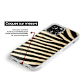 Miniatyrbild 3 av 6: Siliconförstärkt tryckt skal kompatibelt med Apple iPhone 15 Plus Zebra Transparent