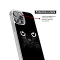 Miniatyrbild 4 av 6: Siliconförstärkt tryckt fodral kompatibelt med Apple iPhone 13 Kattögon Transparent