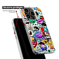 Miniatyrbild 6 av 6: Siliconefodral - Kompatibel med Xiaomi Redmi Note 12 Pro Plus - graffiti design 2 Transparent