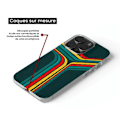 Miniatyrbild 3 av 6: Siliconcase - Kompatibel med Apple iPhone 13 - retro linjer design Transparent