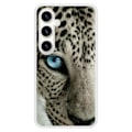 Miniatyrbild 1 av 6: Siliconförstärkt tryckt skal kompatibelt med Samsung Galaxy S23 FE Leopardöga Transparent