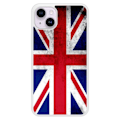 Miniatyrbild 1 av 6: Siliconförstärkt tryckt skal kompatibelt med Apple iPhone 15 Plus England flagga Transparent