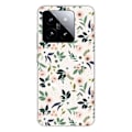 Miniatyrbild 1 av 6: Silicone Case Printed - 1001 Cases - Xiaomi 14 - Floral Pattern - Optimal Protection - Flexible Transparent