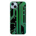 Miniatyrbild 1 av 6: Siliconfodral - Kompatibel med Apple iPhone 14 Plus - design med textur av geek-kretsar Transparent