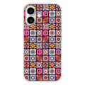 Miniatyrbild 1 av 6: Siliconfodral med tryck - 1001 fodral - Apple iPhone 16 - Patchwork Mandala - Transparent - Semi-fast Transparent