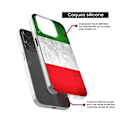 Miniatyrbild 4 av 6: Siliconfodral Med Tryck - 1001 Fodral - Xiaomi Redmi A3 4G - Italienskt Flagga - Optimalt Skydd - Flexibelt Transparent